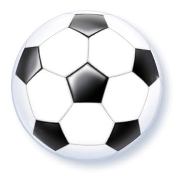 22" Football Single Bubble Balloons - Click Image to Close
