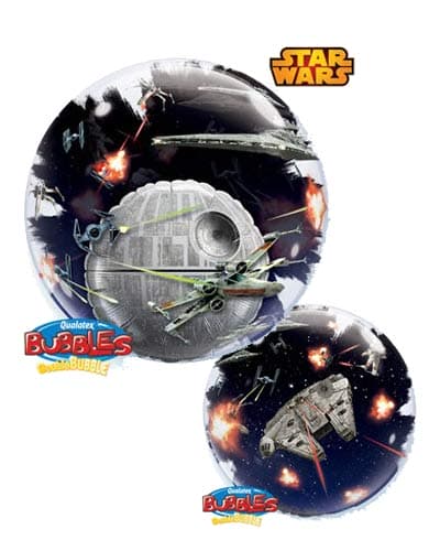 24" Star Wars Death Star Double Bubble Balloons - Click Image to Close