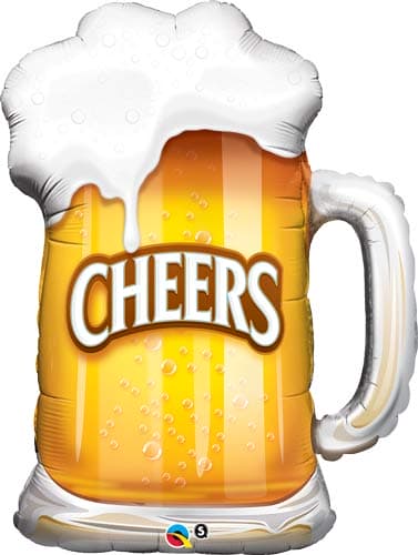 Cheers Beer Mug Supershape Balloons - Click Image to Close