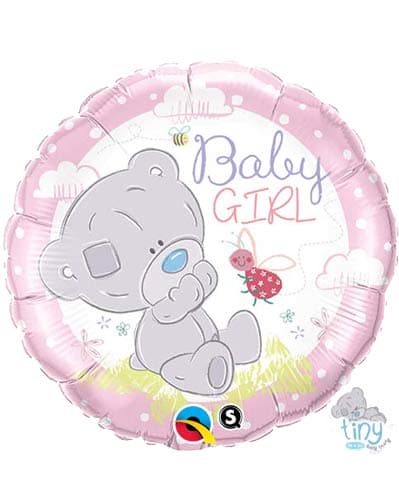 18" Tiny Tatty Teddy Baby Girl Foil Balloons - Click Image to Close