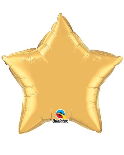 36" Gold Star Foil Balloon - Click Image to Close