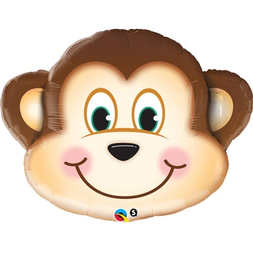 14" Mischievous Monkey Air Fill Balloons - Click Image to Close