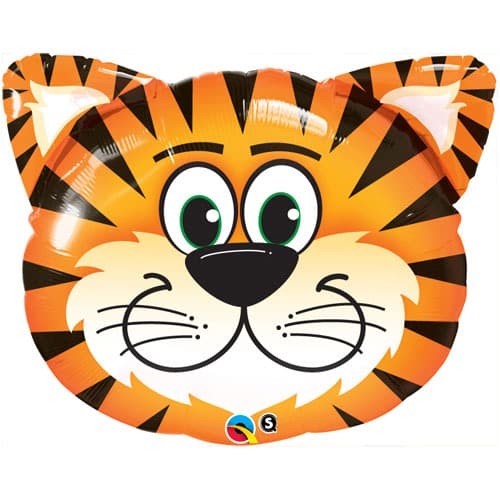 14" Tickled Tiger Air Fill Balloons - Click Image to Close