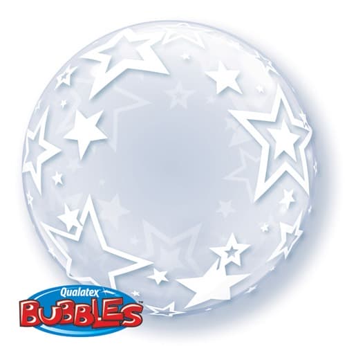 24" Stylish Stars Deco Bubbles - Click Image to Close