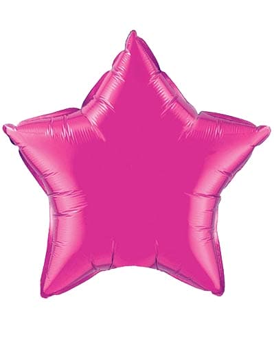 36" Magenta Star Foil Balloon - Click Image to Close