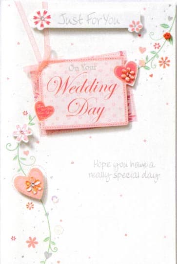 Wedding Day Greeting Cards x6 - Click Image to Close