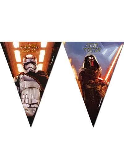 Star Wars The Force Awakens Plastic Flag Banner x1 - Click Image to Close