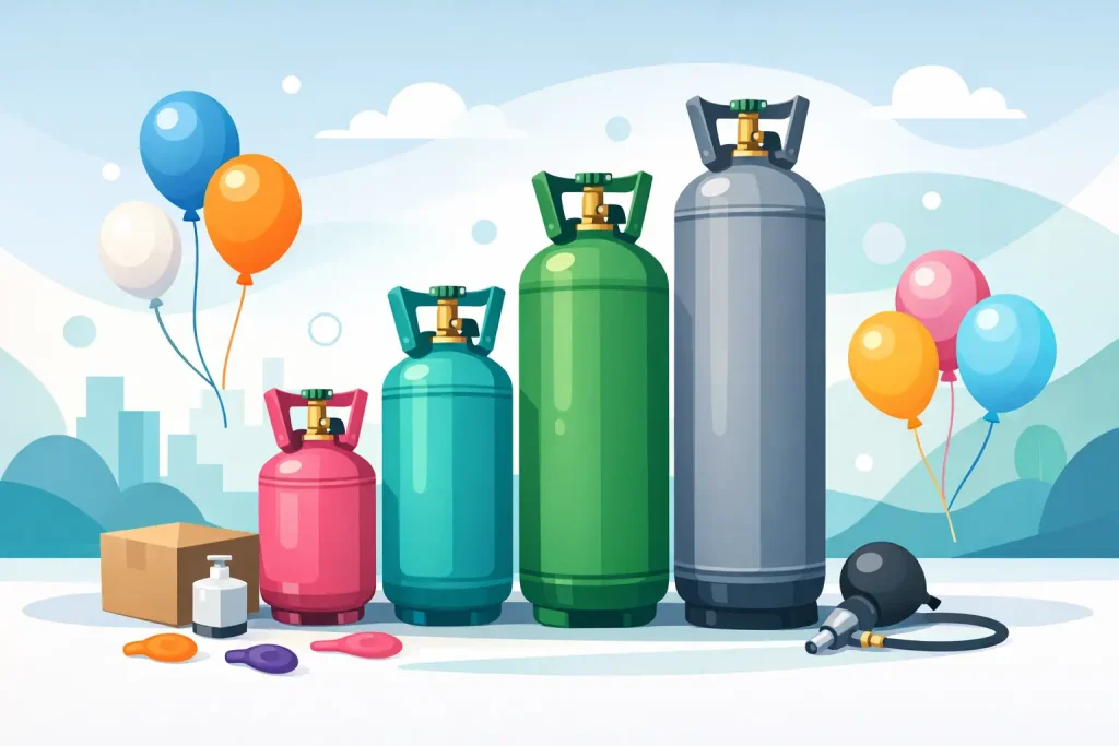 Helium Tank Sizes Guide for Trade Buyers