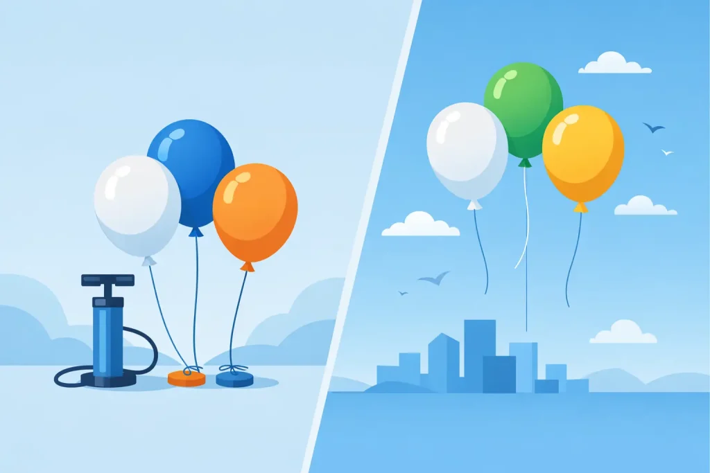 Air Filled vs Helium Balloons for Events