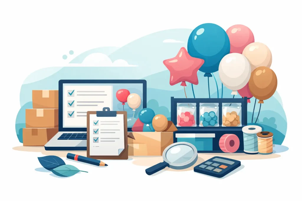 Balloon Shop Stock List for Trade Buyers