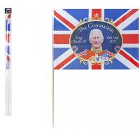 Coronation Flag With Stick x1