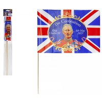 Coronation Waving Flags Pack Of 4