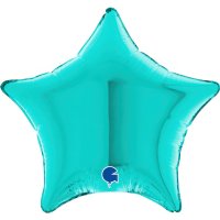 4" Grabo Tiffany Plain Star Air Fill Balloons