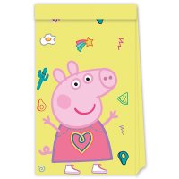 Peppa Pig Messy Play Paper Party Bags 4pk