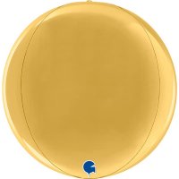 11" Gold Globe Foil Balloons