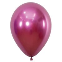 12" Reflex Fuchsia Latex Balloons 50pk