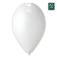 13" Classic White Latex Balloons 50pk