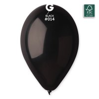 13" Classic Black Latex Balloons 50pk