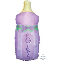 Baby Bottle Girl Supershape Balloons