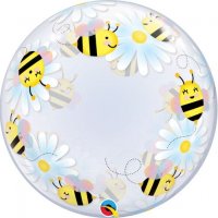 (image for) 24" Sweet Bee's & Daisies Deco Bubble