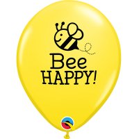 11" Bee Happy Latex Balloons 25pk