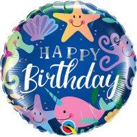 18" Birthday Fun Under The Sea Foil Balloons