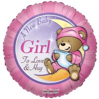 18" A New Baby Girl Foil Balloons