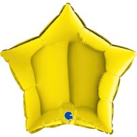 18" Grabo Yellow Star Foil Balloons