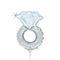 14" Wedding Ring Mini Shape Balloons