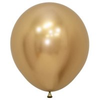 18" Reflex Gold Latex Balloons 15pk