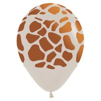 12" Giraffe Sand Latex Balloons 25pk