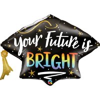 Your Future Is Bright Grad Cap Supershape Balloons