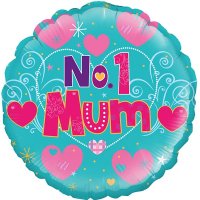 18" Number 1 Mum Foil Balloons