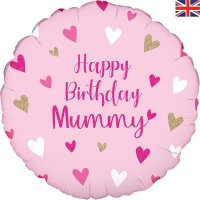 18" Happy Birthday Mummy Holographic Foil Balloons