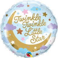 18" Twinkle Twinkle Little Star Foil Balloons