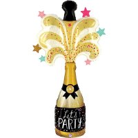 5' Special Delivery Party Champagne Shape Balloons