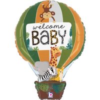 Jungle Animals Welcome Baby Shape Balloons