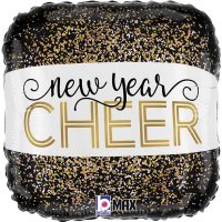 18" New Year Cheer Foil Balloons