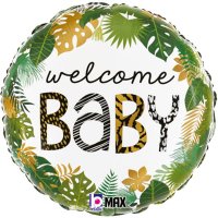 18" Jungle Welcome Baby Foil Balloons