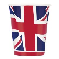 Union Jack Paper Cups 8pk