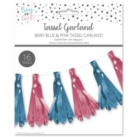 Pink & Blue Tassel Garland