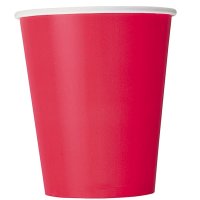 9oz Ruby Red Paper Cups 8pk