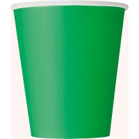 9oz Emerald Green Paper Cups 8pk
