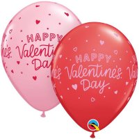 11" Happy Valentines Day Little Hearts Latex Balloons 25pk