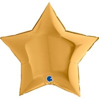 36" Grabo Gold Star Foil Balloons