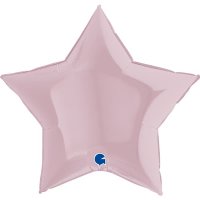 36" Grabo Pastel Pink Star Foil Balloons