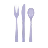 Lavender Assorted Cutlery 18pk