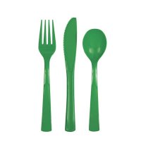 Emerald Green Assorted Cutlery 18pk