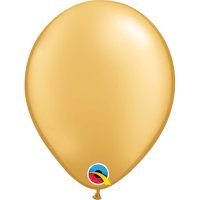 11" Metallic Gold Latex Balloons 25pk