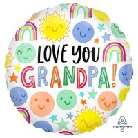 18" Love You Grandpa Foil Balloons